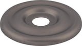 Top Knobs TK890AG, Brixton Backplate 1 3/8 Inch - Ash Gray