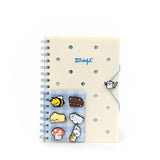 Mr. Wonderful A5 Notebook with Spiral and Charms Lazy BoBo 160 Pages FSC Original Stationery