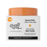 Chemist At Play Exfoliating Body Scrub For Removing Tan & Dead Skin Cells | Rough & Bumpy Skin Tanned & Pigmented Skin | For Smooth Soft & Bright Skin | Natural Ahas | Coffee 2.6 Fl Oz. -Like New