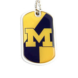 aminco NCAA Michigan Wolverines Dynamic Dog Tag