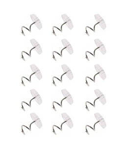 Sowaka 15 Pcs Twist Pins Upholstery Clear Heads Slip Cover Fasteners Headliner Pins for Sofa Car Van Home Furniture Hold Bed Ski