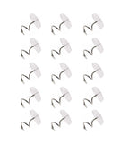 Sowaka 15 Pcs Twist Pins Upholstery Clear Heads Slip Cover Fasteners Headliner Pins for Sofa Car Van Home Furniture Hold Bed Ski