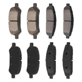 AUTOMUTO 8PCS Front & Rear Ceramic Disc Brake Pads Set D1402 D1401 For Toyota Venza 2009-2016