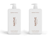 Native Body Wash for Women, Men | Sulfate Free, Paraben Dye with Naturally Derived Clean Ingredients, 36 oz bottle pump- 2 Pack 