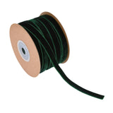 ECOMISTIQ Velvet Ribbon with Spool for Gift Wrapping Decoration Invitation Hair Bows Green|Gift Wrap Ribbons|Gift Supplies|Arts