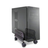 Syba Mobile Desktop Tower Computer Metal Floor Stand Rolling Caster Wheels with Ventilation and Adjustable Width from 6 to 10 In