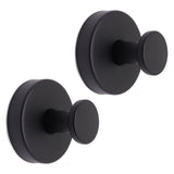 GDFYMI Suction Cup Hooks for Shower, No Drill Shower Suction Hooks Hanging Up to 20 Lbs, 304 Stainless Steel (2 Pack, Black)