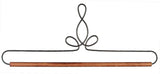 BalleBEeautiful 12in Heirloom Fabric Holder, 12, Wood and Metal