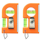 HOMSFOU 2pcs Spirit Level Magnetic Pocket Level Mini Level Tool Magnetic Picture Frame Picture Hanging Levels Mini Level Keychai
