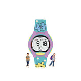 Spiky Digital Sports Watch For Kids (Turquoise) | Multifunctional With Luminous Display & Alarm | Water Resistant & Printed Sili