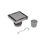 Designline 6 in. x 6 in. Square Drain Tilein Grate
