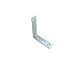 QCAA Heavy Angle Bracket Corner Brace 0.09 Thickness Durable Steel, Zinc Plated, 2-1/2x2-1/2x5/8x2.3 mm, Made in Taiwan, 40 Pack