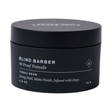 Blind Barber 90 Proof Hair Pomade for Men - Strong Hold, Natural Finish - Water-Based, Matte Pomade for Men with Hops & Tonka Be