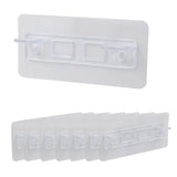 Kyuionty 8PCS Punch Free Shelf Support Pins, Adhesive Shelf Bracket Nail-Free Plastic Shelf Clips for Kitchen Cabinet Book Shelv