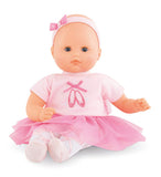 Corolle B b  Calin Maeva Ballerina Baby Doll - 12 Soft Body Doll in Pink Tutu, Sleeping Eyes That Open and Close, Vanilla Scen