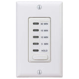 Intermatic EI200W Electronic AutoOff Timer 5/10/15/30 Minutes, White