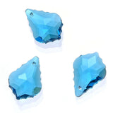 20pcs Czech Faceted Crystal Glass Baroque Chandelier Pendant Drop Beads Suncatcher 22mm March Aquamarine Blue Birthstone