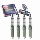 4 pc NGK Iridium IX Spark Plugs compatible with Ford Fiesta 1.6L L4 2011-2015