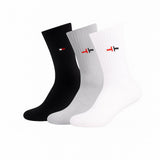 Tadwill Men Crew Socks (3 Pairs) Free Size Og Cotton Blend Comfort Fit Soft, Breathable & SweatAbsorbing Durable Sports &