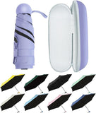 Amv Mart Windproof Mini Travel Folding Umbrella Upf 50+ Sun & Rain Protection, Small Compact Lightweight Design Fits In Pocket