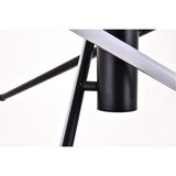 Living District Sonya 3-Light Modern Aluminum Pendant In Black