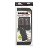Royal Brush Keep N Carry Zippered Long Handle Brush Carrier-12.5 x 14.5-inch, Black