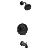 Moen Idora Matte Black PosiTemp Tub and Shower with Valve Included, 82115BL