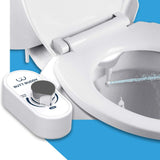 BUTT BUDDY Bidet Toilet Seat Attachment & Fresh Water Sprayer (Easy to Install, Universal Fit, No Plumbing or Electricity Requ