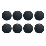 Mount Metal Plate(8Pack) for Magnetic Car Mount Phone Holder with Full Adhesive for Phone Magnet, 8 X Round (Black)