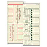 Top1257 - Time Card For Acroprint/Simplex