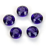 100pcs Adabele Austrian 8mm Faceted Flat Round Coin Crystal Beads Purple Velvet Compatible with Swarovski Preciosa 5052