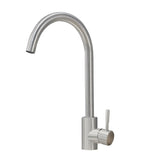 VAPSINT Single Handle Kitchen Faucet, Commercial Single Hole Brushed Nickel Bar Sink Faucet, High Arc Stainless Steel Kitchen Si