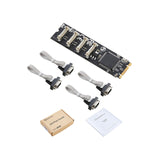 PCI-Express 1.1 Based, M.2 4-Port Serial RS232 Card, B+M Key in Form Factor 22*80mm. Data Transfer Rate up to 230400 bps. Suppor