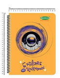 Sundaram Wiro/Spiral Foolscape Long NotebookA/4 Size 21X29.7 Cm. With Safety Lock| 400 Pages| Natural White Bright Paper| Roun