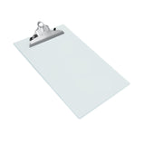 Rapesco 0888 Heavy Duty Plastic Clipboard, A4+/ Foolscap, Frosted Transparent