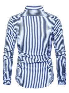 Toplot Shirt For Men || Mens Casual Shirts || Full Sleeve || Regular Fit || Striped (Strip-Shirt-5219-Sky Blue-S),Sky Blue,,B0DQPMLV9K