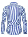 Toplot Shirt For Men || Mens Casual Shirts || Full Sleeve || Regular Fit || Striped (Strip-Shirt-5219-Sky Blue-L),Sky Blue,,B0DQPPFFM6