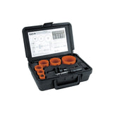 Klein Tools 31902 BiMetal Hole Saw Kit with Arbor Bits for Cutting Steel, Drywall, Ceiling Tile, Wood, Plastic, 8Piece