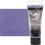 12 Shades Of Grey Acrylic Paint Colors Highly Pigmented Grey Colors for Painting & Crafts Violet Grey (75ml/2.5oz)