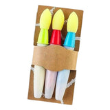 Enakshi 3x Sidewalk Chalk Paint Brushes Set DIY Craft Drawing Chalk Painting Brushes Green Color Blue Red| Crafts|Art Supplies|P