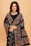 Tamaira Fashion Women'S Plain Cotton Saree (2489_Black