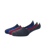 Allen Solly MenS Cotton No Show Socks (Pack Of 3) Red, Royal Blue, Charcoal Black