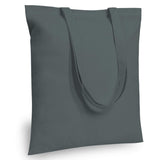 TOPDesign 12-Pack Economical 16x15 Grey Cotton Tote Bag, Lightweight Medium Reusable Grocery Shopping Cloth Bags, Suitable for D