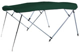 Carver A(8SQ) 4893UB-15 8L 4-Bow SQ Tube Pontoon Bimini Top Kit - 48 H, Fits 96-102 W, Forest Green
