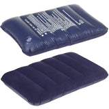 Vgp Retails UltraSoft Inflatable Travel Pillow, Navy Blue, Velvet, Compact Neck & Head Support For Flight, Car & Home (Piece01
