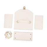 Zoomella Bag Bases For Crochet Craft Bottom Shaper Pad For Handbag Underarm Bag Women White