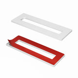 HRX STQ Sliding Aluminium Barn Door Handle, Self-Adhesive Edge for Pocket Closet Doors - Screwlesss, Peel and Stick, Complete Ki