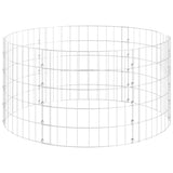 vidaXL Circular Gabion Pole - Durable Galvanized Steel Garden Border Pole for Stable Construction and Weather-resistant Outdoor 
