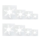 Christmas Snowflake Stencils for Painting, 8 Large Snowflake Stencil,Winter Xmas Snow Flake Template Stencils Different Sizes,Re