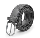 Veteran Stretchable Braided Cotton Belt For Women, Men,Ladies Belt,Grey Color(Stretch Belt014)
